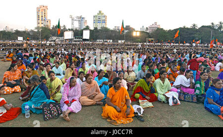 Bhartiya janta party public conference, mumbai, maharashtra, india, asia Stock Photo