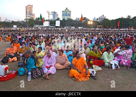 Bhartiya janta party public conference, mumbai, maharashtra, india, asia Stock Photo