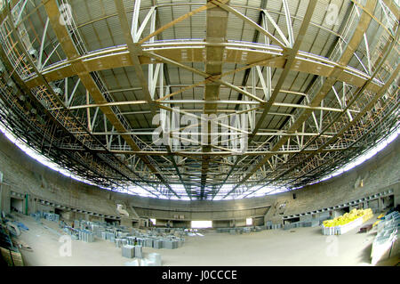 Ceiling of Sardar vallabhbhai patel stadium under construction, mumbai, maharashtra, india, asia Stock Photo