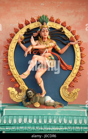 Lord nataraja dancing shiva statue, sri aruloli thirumurugan temple, penang hill, penang, malaysia, asia Stock Photo