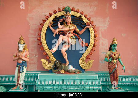 Lord nataraja dancing shiva statue, sri aruloli thirumurugan temple, penang hill, penang, malaysia, asia Stock Photo