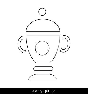 Funeral urn for ashes icon, outline style Stock Vector