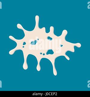Big milk stain icon Stock Vector