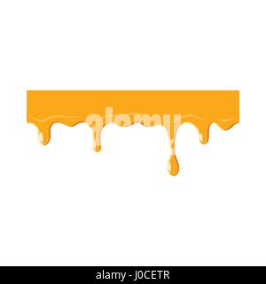 Dripping down honey icon Stock Vector