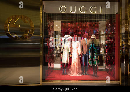 Gucci fashion shop in Dubai Mall Dubai United Arab Emirates Stock Photo ...