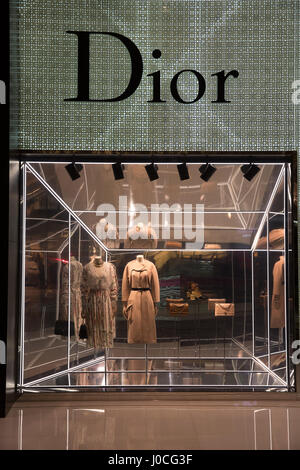 The Dior store in Dubai Mall Stock Photo