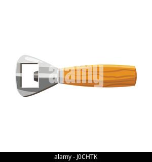 Bottle opener icon, cartoon style Stock Vector