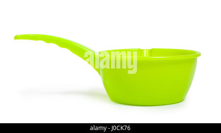Plastic scoop isolated on white Stock Photo