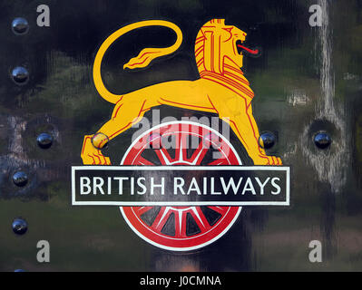 British Railways logo, North Norfolk heritage steam railway line ...