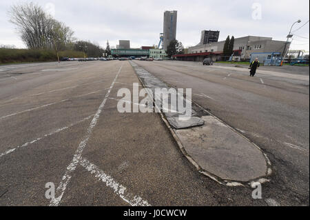 Black-coal miner OKD has closed loss-making mine Paskov, Staric, Czech Republic, on March 31, 2017 (on the photo from April 6, 2017). (CTK Photo/Jaroslav Ozana) Stock Photo