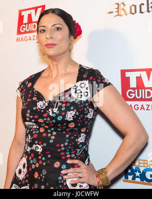 Chicago, Illinois, USA. 10th Apr, 2017. Lorena Diaz pictured as TV Guide Magazine celebrates cover stars, Taylor Kinney, Jesse Spencer and Chicago Fire at RockIt in Chicago, Illinois on April 10. 2017. Credit: Cindy Barrymore/Media Punch/Alamy Live News Stock Photo
