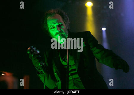 San Francisco, California, USA. 11th Apr, 2017. Dave Vanian of The Damned perfoms at The Fillmore on April 11, 2017 in San Francisco, California. Credit: The Photo Access/Alamy Live News Stock Photo