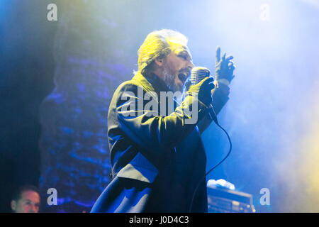 San Francisco, California, USA. 11th Apr, 2017. Dave Vanian of The Damned perfoms at The Fillmore on April 11, 2017 in San Francisco, California. Credit: The Photo Access/Alamy Live News Stock Photo