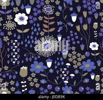 Seamless flower background Stock Vector