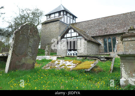 Cascob Powys Wales - St Michael's Church in the small rural hamlet of Cascob Stock Photo