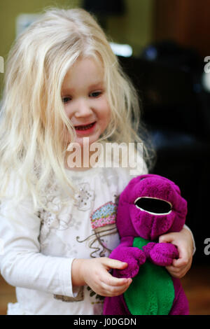 Purple Dinosaur Barney Toy Stock Photo 2635381 Alamy