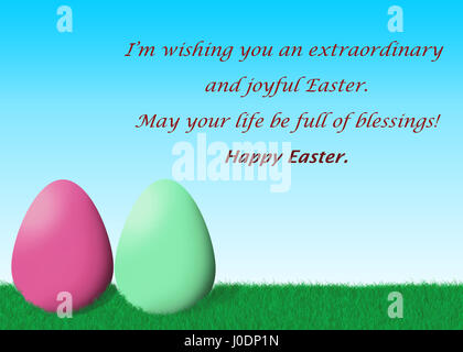 Happy Easter Day Quotes Stock Photo