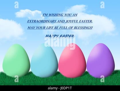 Happy Easter Day Quotes Stock Photo