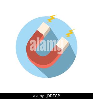 Inbound Marketing Design with Magnet Attracting People Stock Vector