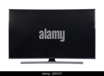 big led tv isolated on white background (with clipping path) Stock Photo