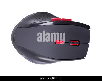 wireless mouse of computer isolated on white background (clipping path) Stock Photo