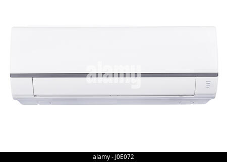 Split air conditioner isolated on white background (with clipping path) Stock Photo