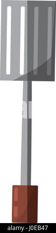 spatula utensil cutlery shadow Stock Vector