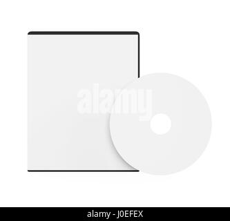 Blank DVD Case Isolated Stock Photo