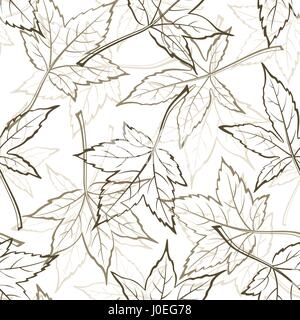 Maple Leaves, Seamles Stock Vector