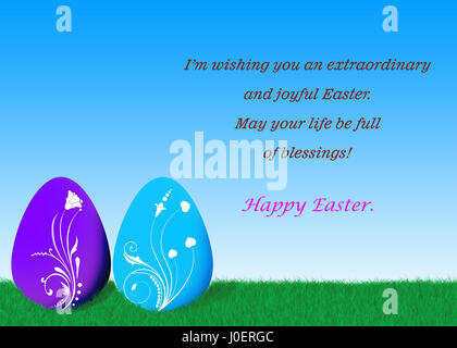 Happy Easter Day Quotes Stock Photo