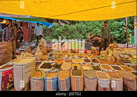 Village market, banavasi, sirsi, uttara kannada, karnataka, india, asia Stock Photo