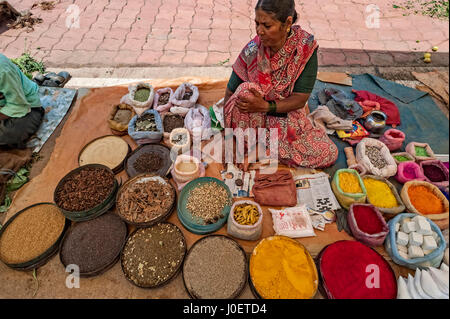 Village market, banavasi, sirsi, uttara kannada, karnataka, india, asia Stock Photo