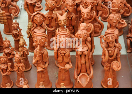 Terracotta art statue, kolkata, west bengal, india, asia Stock Photo