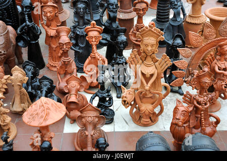 Terracotta art, kolkata, west bengal, india, asia Stock Photo