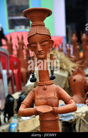 Terracotta art, kolkata, west bengal, india, asia Stock Photo