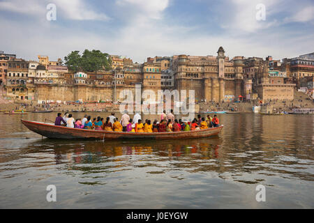 Munshi ghat, varanasi, uttar pradesh, india, asia Stock Photo