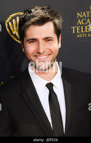 Actor Freddie Smith attends the 42nd annual Daytime Emmy Awards at Warner Bros. Studios on April 26th, 2015 in Burbank, California. Stock Photo