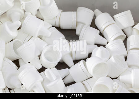 plastic cup in bag, close up Stock Photo