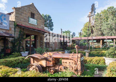 Windmill Centre shops, Main Street, Clarens, Free State Province, South Africa Stock Photo