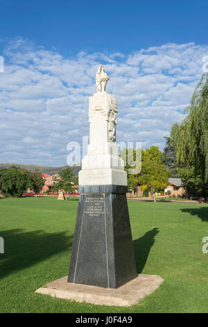 Naauwpoort Monument on The Main Square Green, Clarens, Free State Province, South Africa Stock Photo