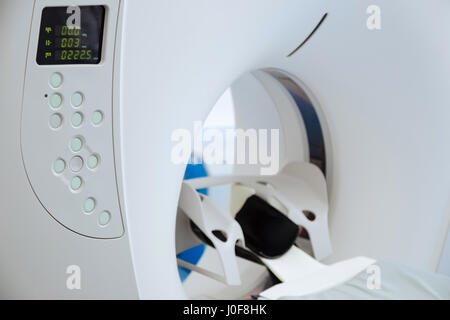 MRI scanner control panel Stock Photo