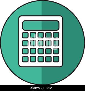 calculator math isolated icon Stock Vector