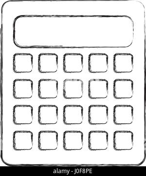 calculator math isolated icon Stock Vector