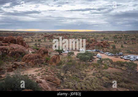 Devils Marbles Karlu Karlu Northern Territory Stock Photo