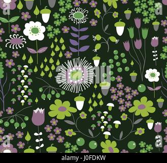 Seamless flower background Stock Vector