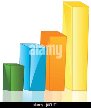 Graph in the manner of square Stock Vector