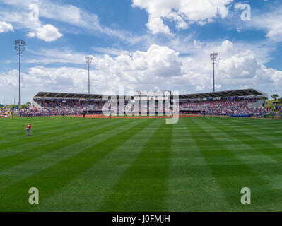 Charlotte Sports Park on El Jobean Road (SR 776) in Port Charlotte Florida is the Spring Training home of the Tampa Bay Rays Stock Photo