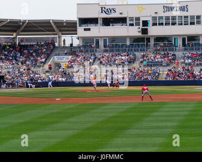 Charlotte Sports Park on El Jobean Road (SR 776) in Port Charlotte Florida is the Spring Training home of the Tampa Bay Rays Stock Photo