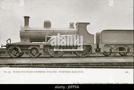 Large Express Engine Locomotive no 36 four coupled express engine Stock Photo - Alamy