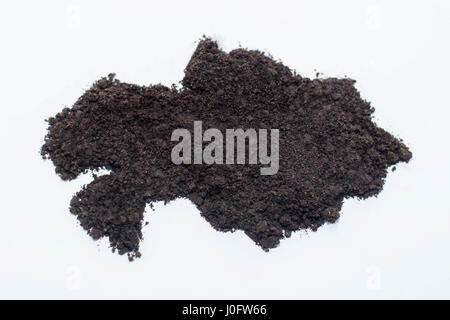Earth, map of Kazakhstan Stock Photo